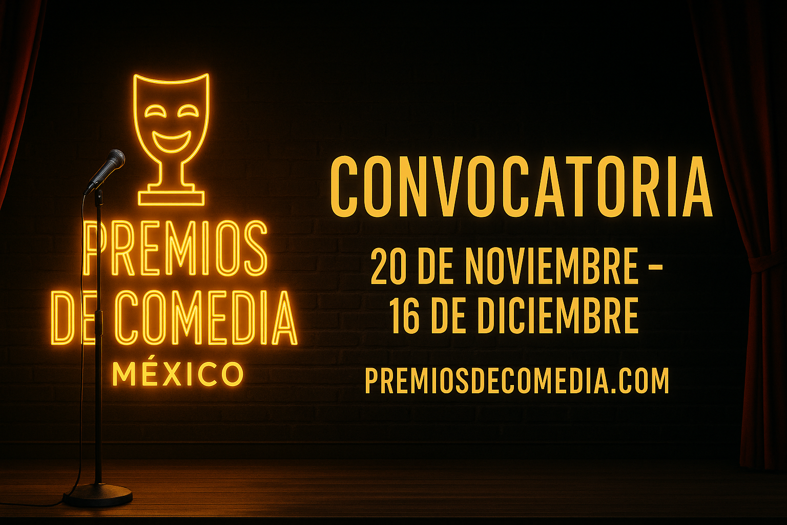 Convocatoria Premios de Comedia 2025